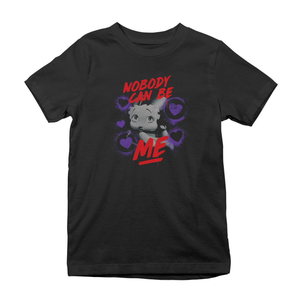 Betty Boop Pin-Up Nobody Can Be Me Kids T-Shirt