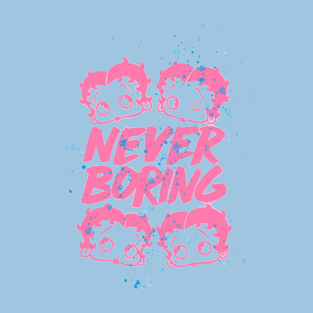 Betty Boop Pink Never Boring Women's Sweatshirt