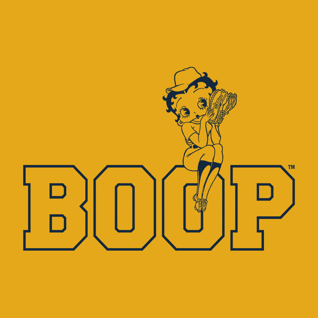 Betty Boop Baseball Catcher's Mitt Men's T-Shirt