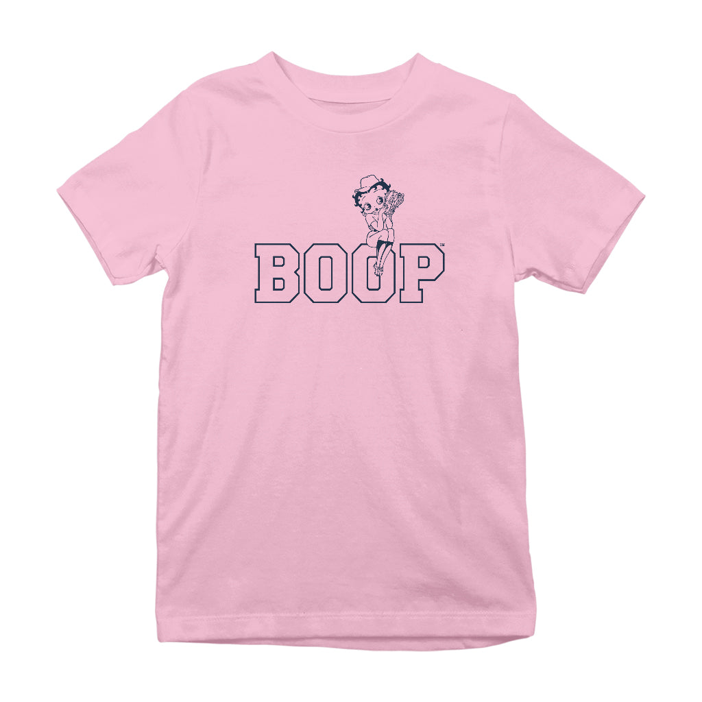 Betty Boop Baseball Catcher's Mitt Kids T-Shirt
