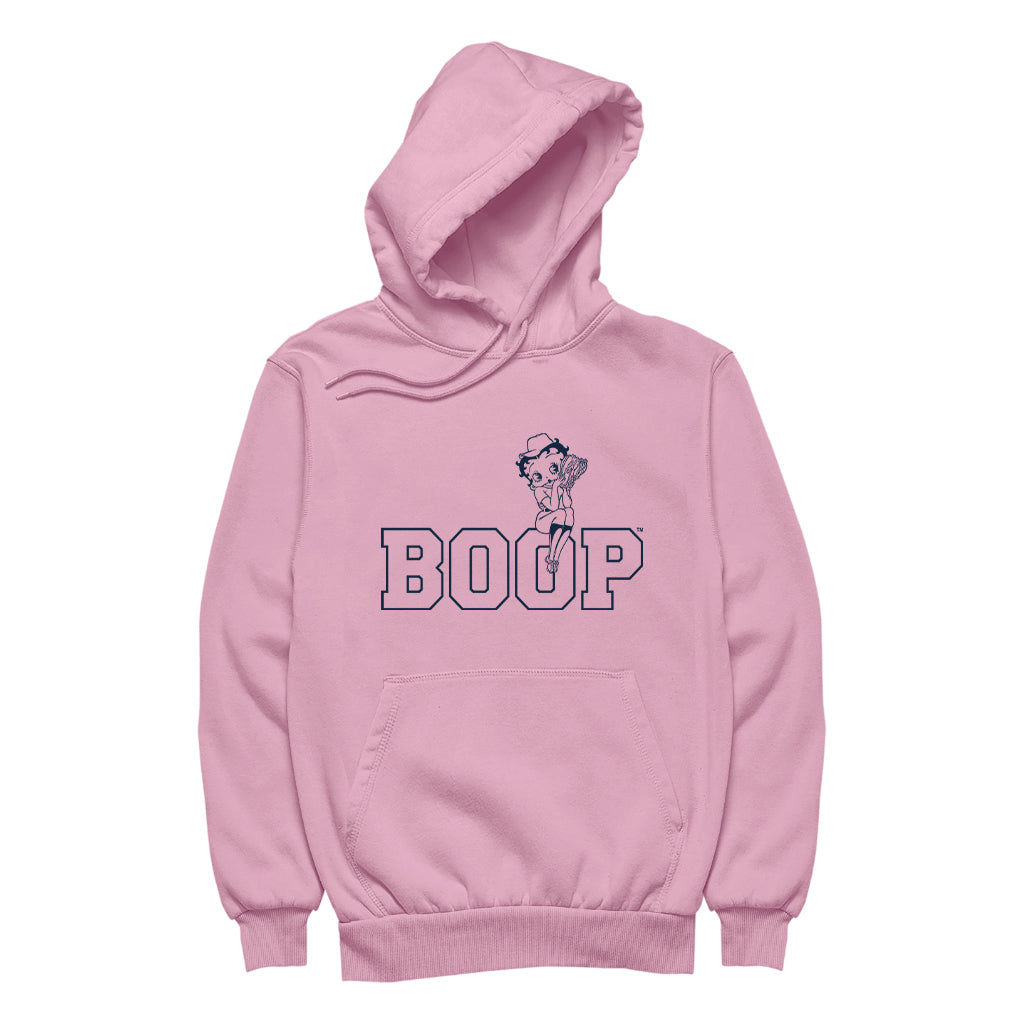 Betty Boop Baseball Catcher's Mitt Women's Hooded Sweatshirt