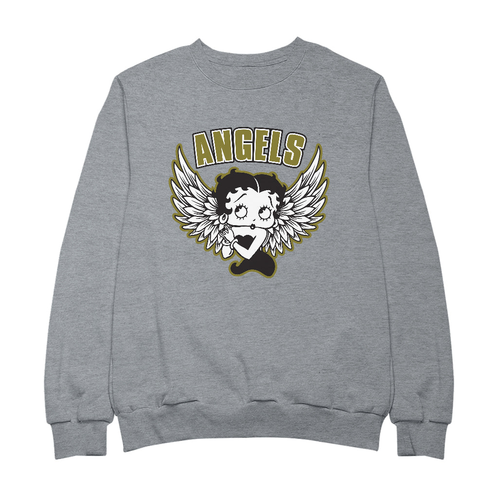 Betty Boop Angels Wings Men's Sweatshirt