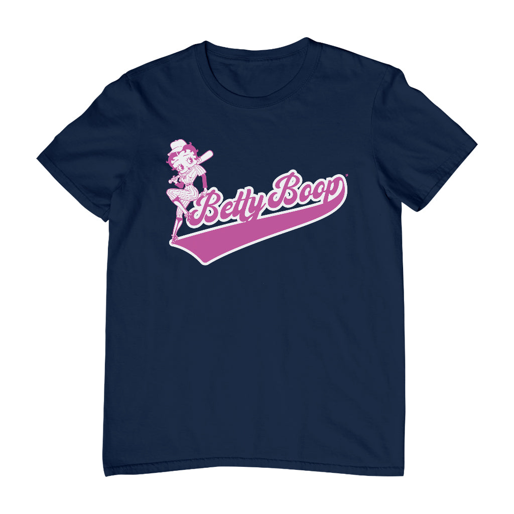 Betty Boop Baseball College Sports Men's T-Shirt