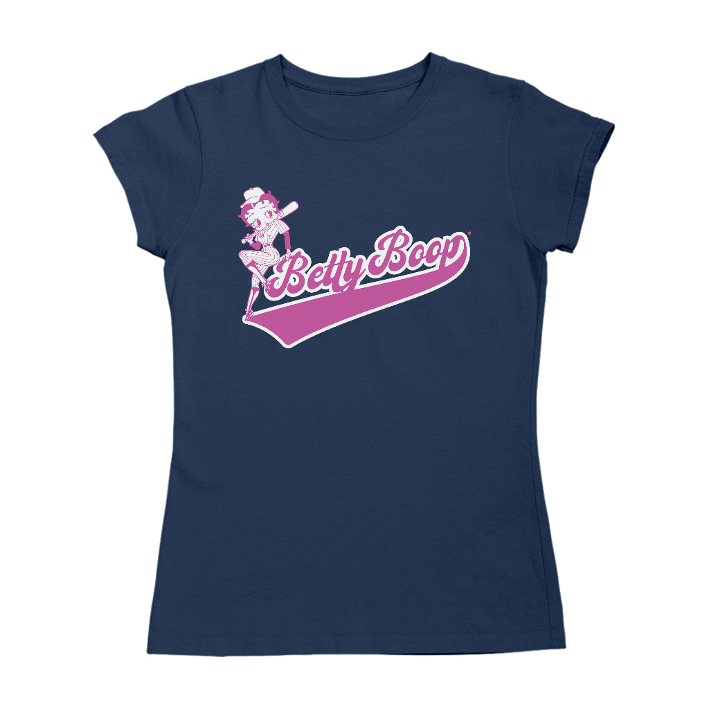 Betty Boop Baseball College Sports Women's T-Shirt