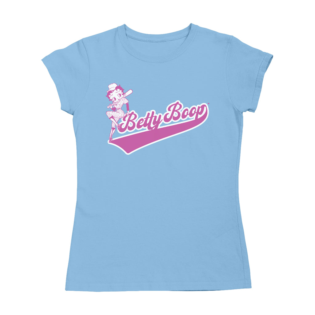 Betty Boop Baseball College Sports Women's T-Shirt