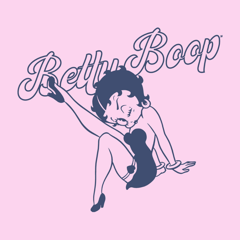 Betty Boop Pin-Up Classic Leg Kick Pose Kids Hooded Sweatshirt