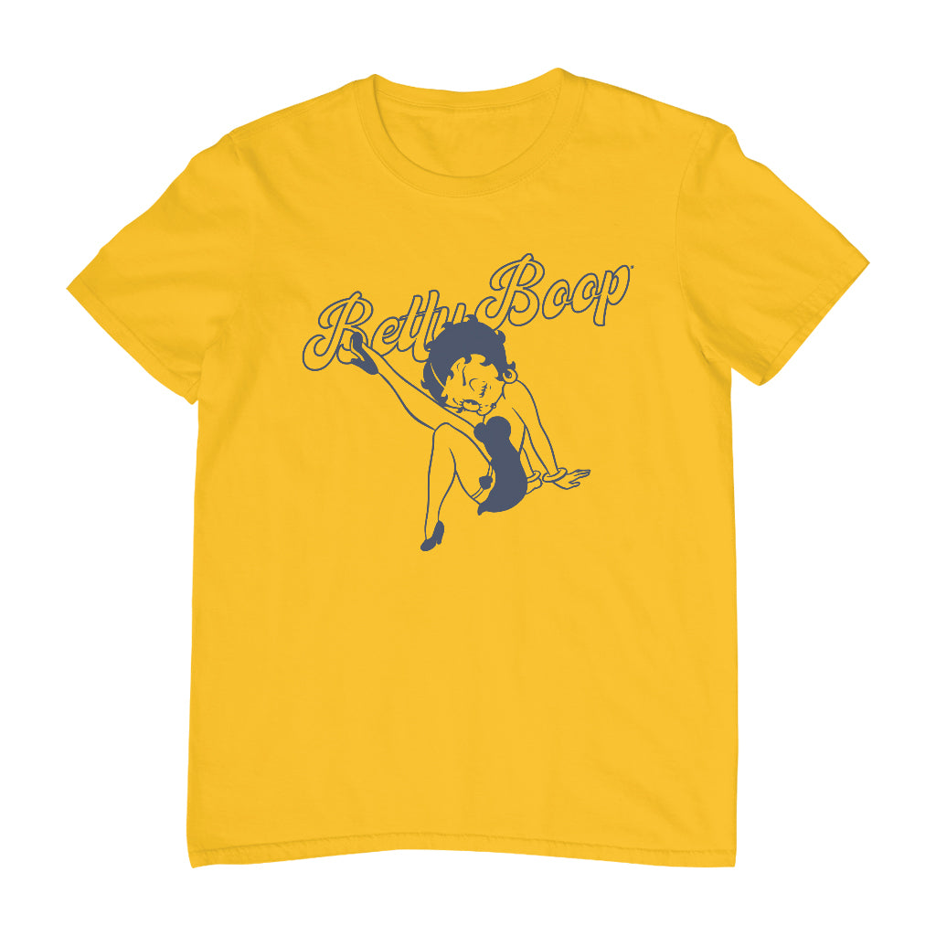 Betty Boop Pin-Up Classic Leg Kick Pose Men's T-Shirt