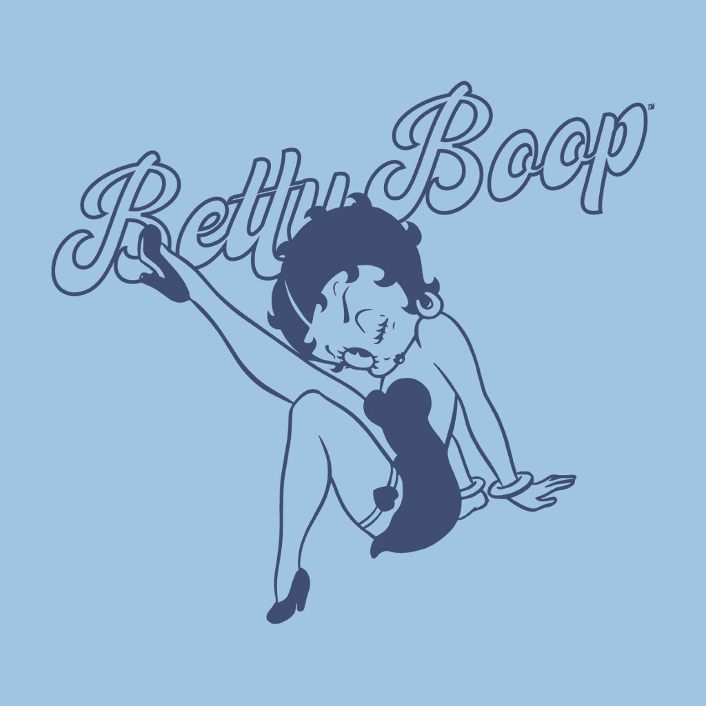 Betty Boop Pin-Up Classic Leg Kick Pose Kids Hooded Sweatshirt