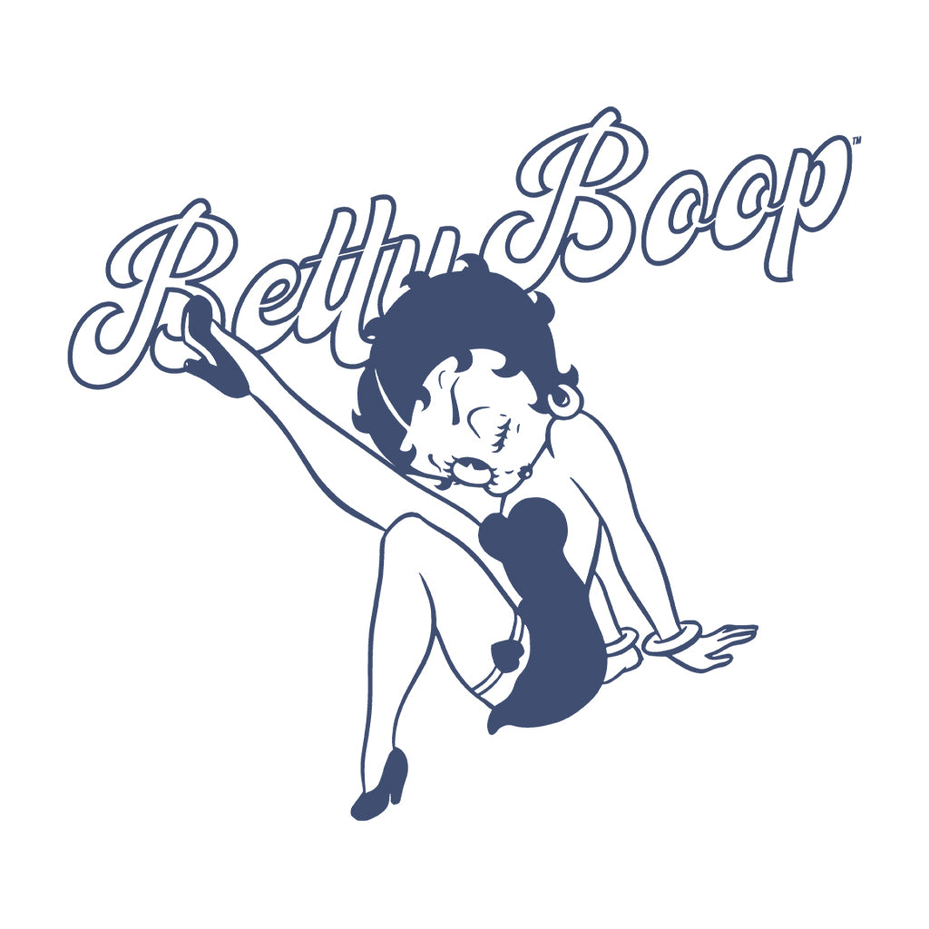 Betty Boop Pin-Up Classic Leg Kick Pose Men's T-Shirt