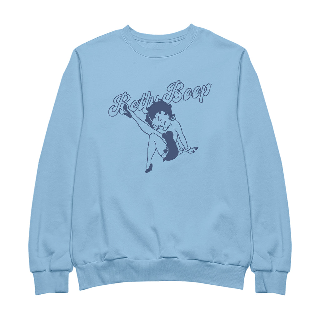 Betty Boop Pin-Up Classic Leg Kick Pose Women's Sweatshirt