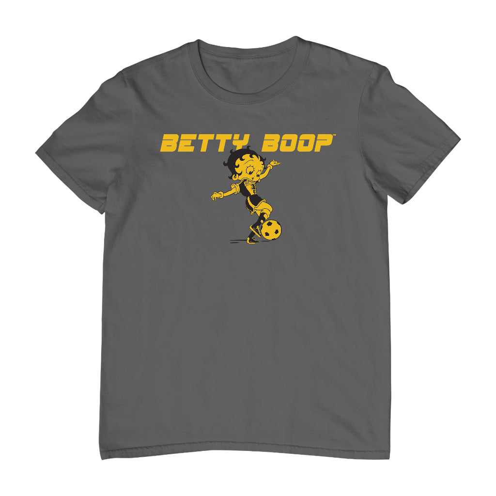 Betty Boop Football Soccer Ball Kick Men's T-Shirt