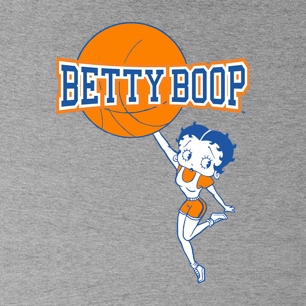Betty Boop Basketball College Sports Logo Kids T-Shirt