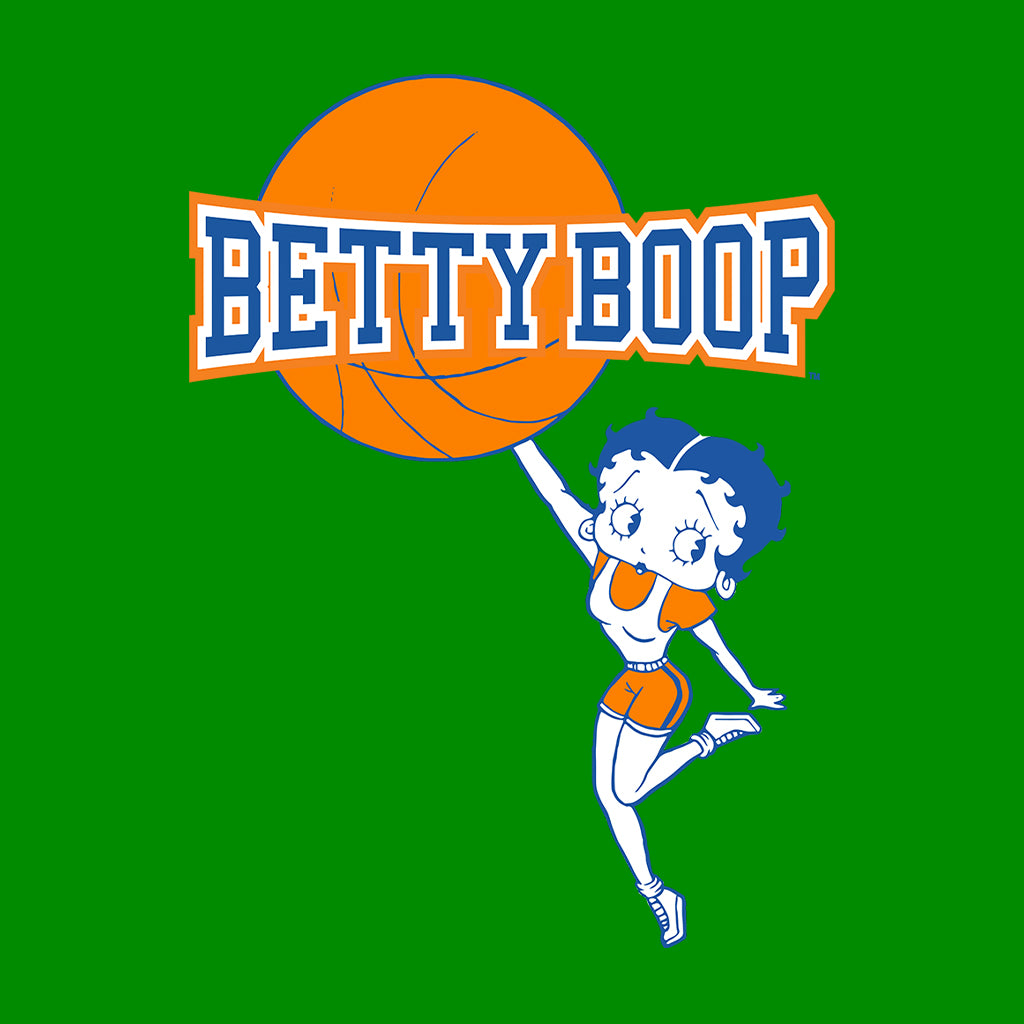 Betty Boop Basketball College Sports Logo Kids Hooded Sweatshirt