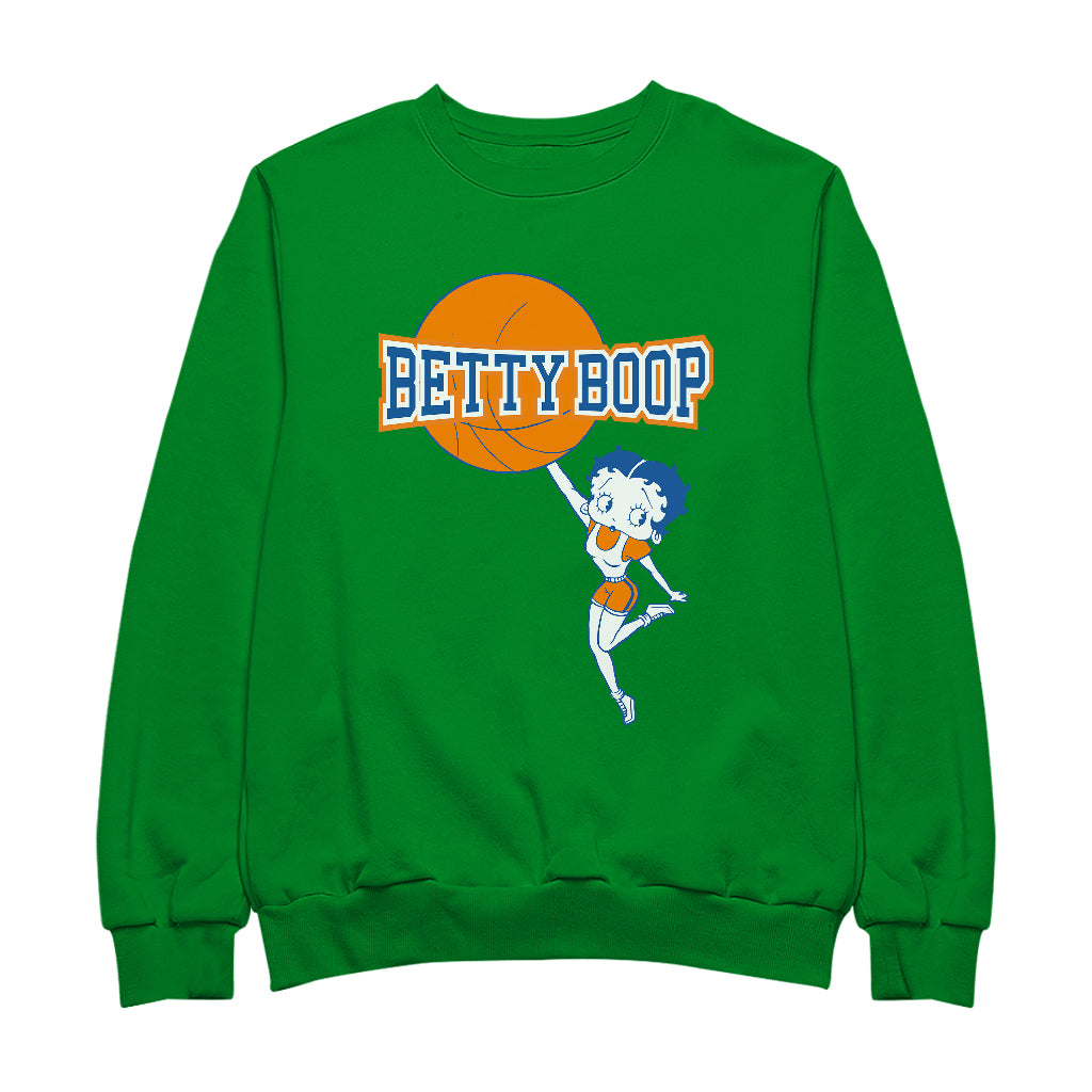 Betty Boop Basketball College Sports Logo Men's Sweatshirt