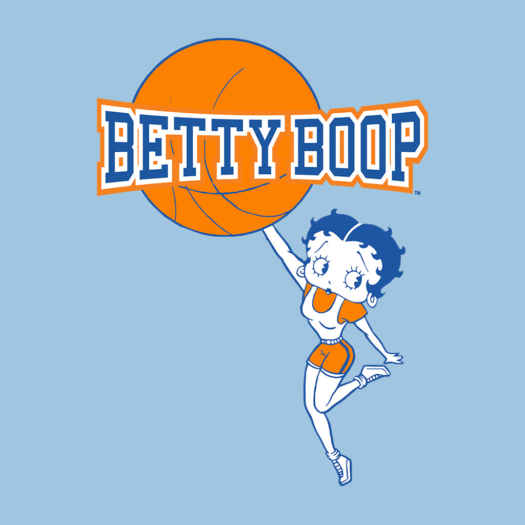 Betty Boop Basketball College Sports Logo Kids T-Shirt