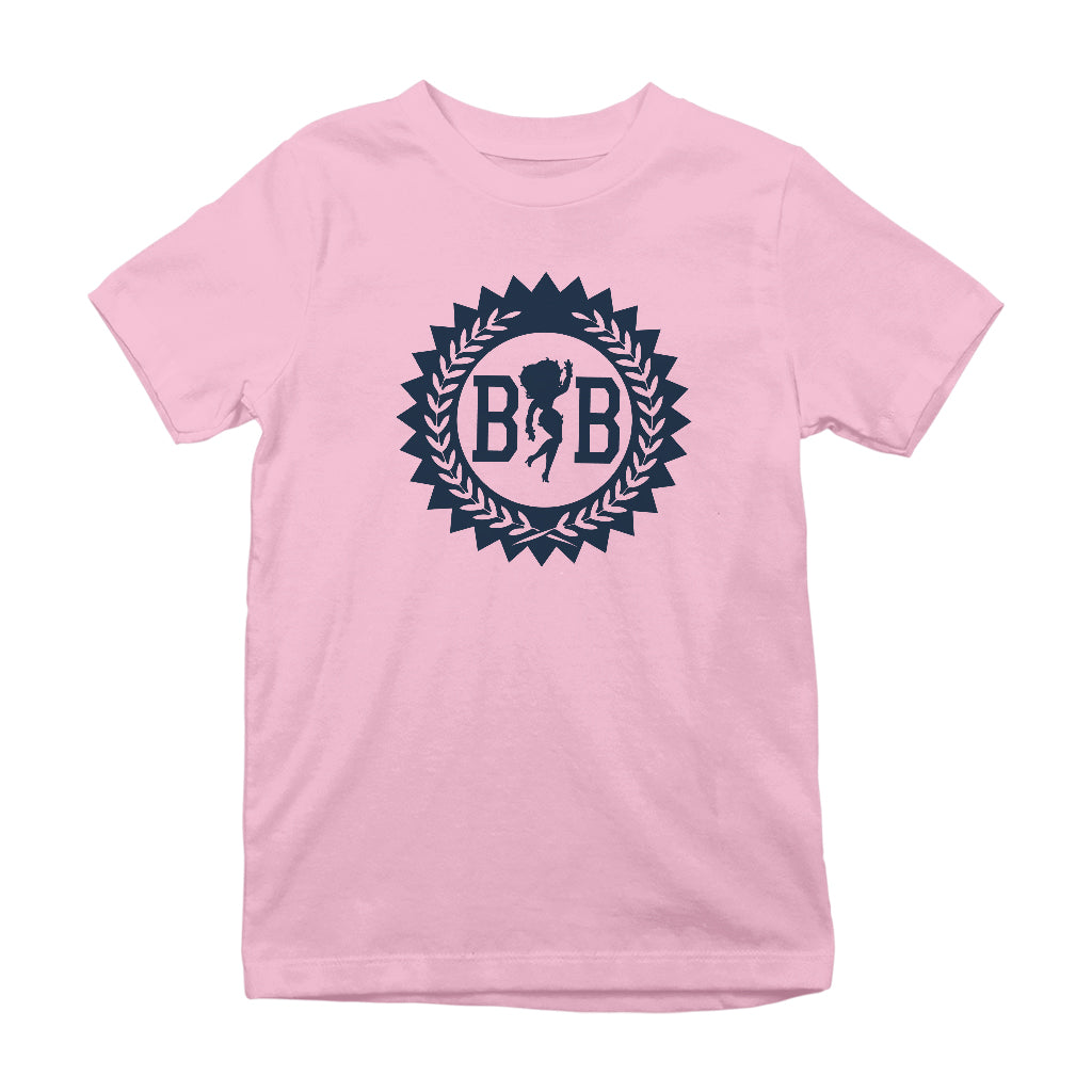 Betty Boop Silhouette BB Laurel Wreath Kids T-Shirt