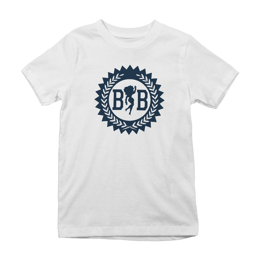 Betty Boop Silhouette BB Laurel Wreath Kids T-Shirt