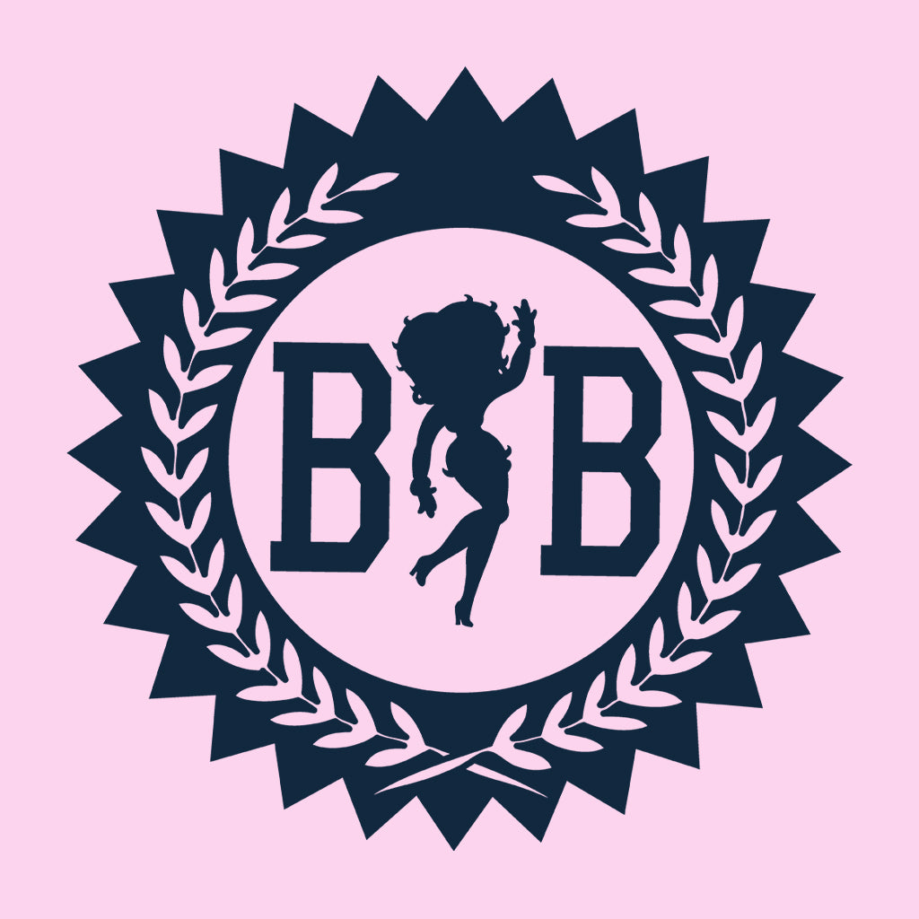Betty Boop Silhouette BB Laurel Wreath Kids T-Shirt