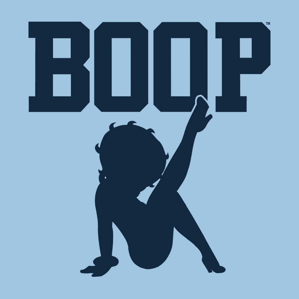 Betty Boop Leg Kick Silhouette College Sports Text Kids T-Shirt