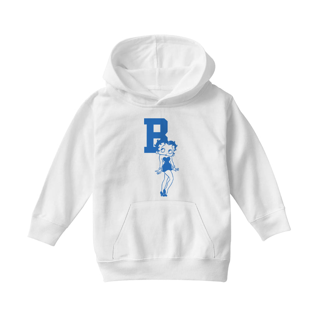 Betty Boop B Pout Pose Kids Hooded Sweatshirt