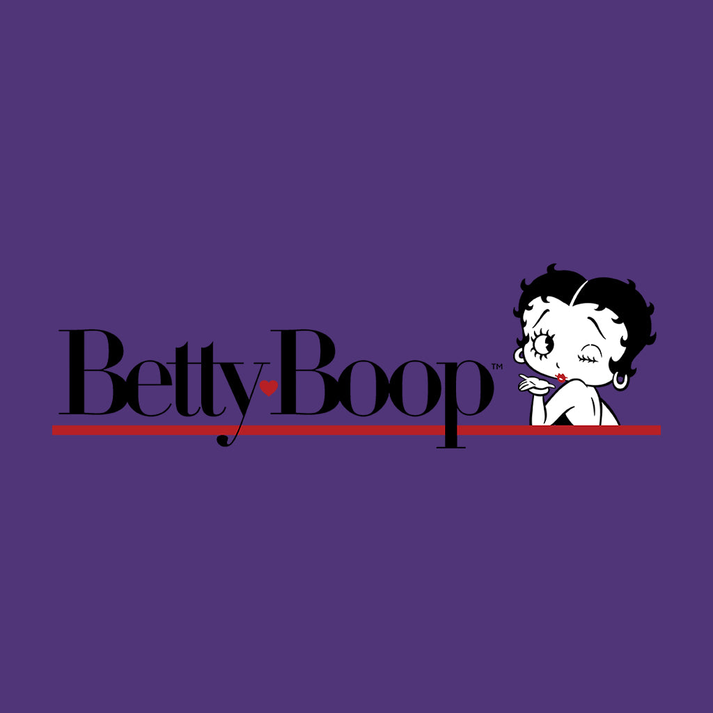 Betty Boop Heart Line Blowing Kiss Men's Hooded Sweatshirt