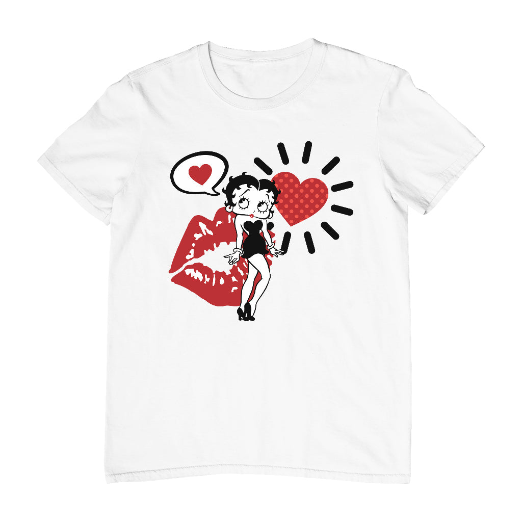 Betty Boop Heart Kiss Icons Men's T-Shirt