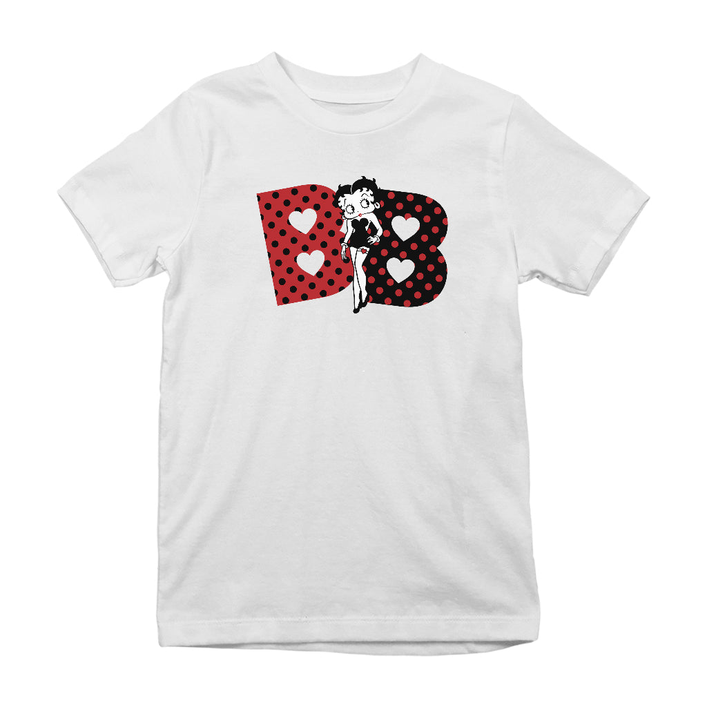 Betty Boop Polka Dot BB's Kids T-Shirt