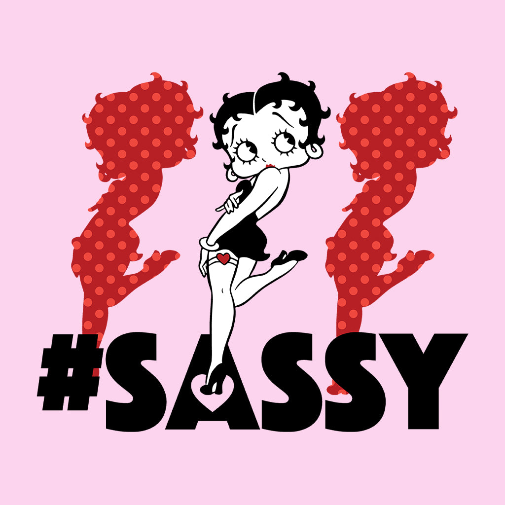 Betty Boop #Sassy Polka Dot Silhouettes Kids T-Shirt