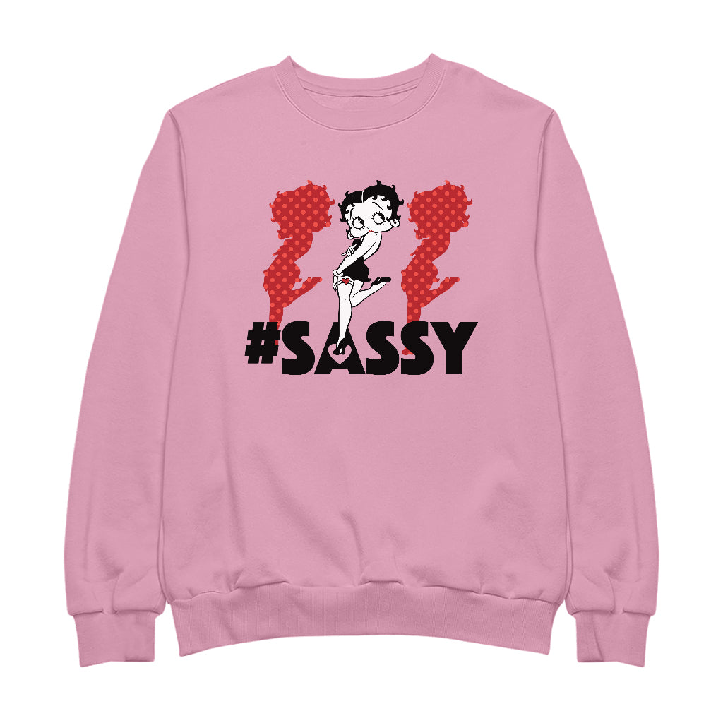 Betty Boop #Sassy Polka Dot Silhouettes Men's Sweatshirt