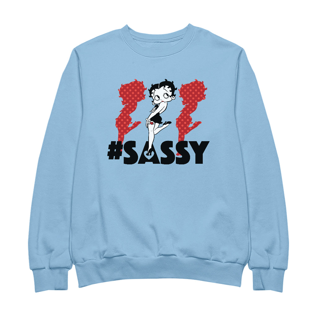 Betty Boop #Sassy Polka Dot Silhouettes Men's Sweatshirt