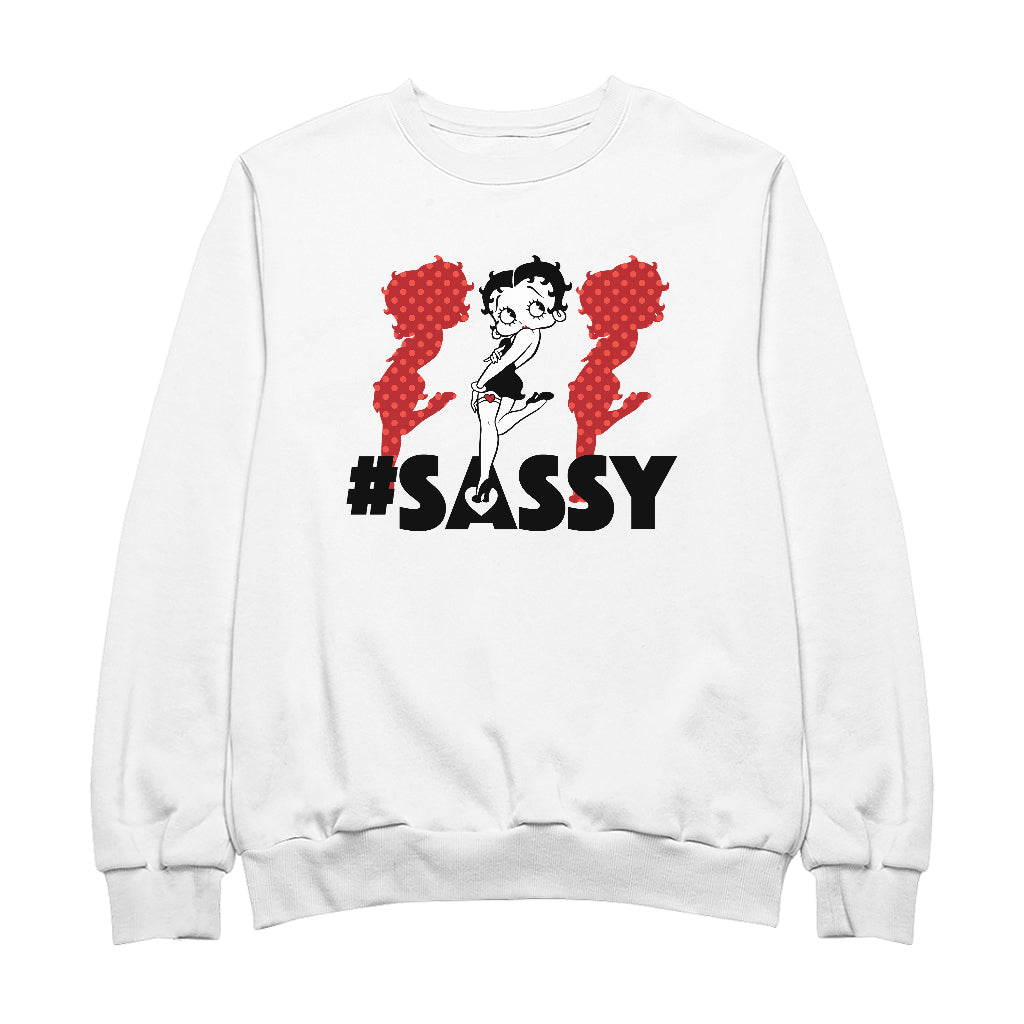 Betty Boop #Sassy Polka Dot Silhouettes Men's Sweatshirt