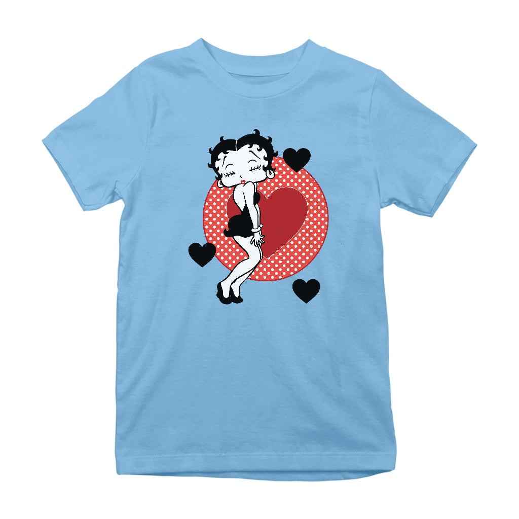 Betty Boop Love Hearts Kids T-Shirt
