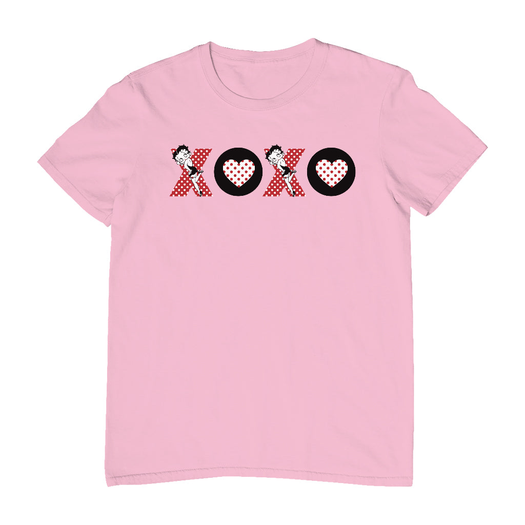 Betty Boop XOXO Polka Dot Letters Men's T-Shirt