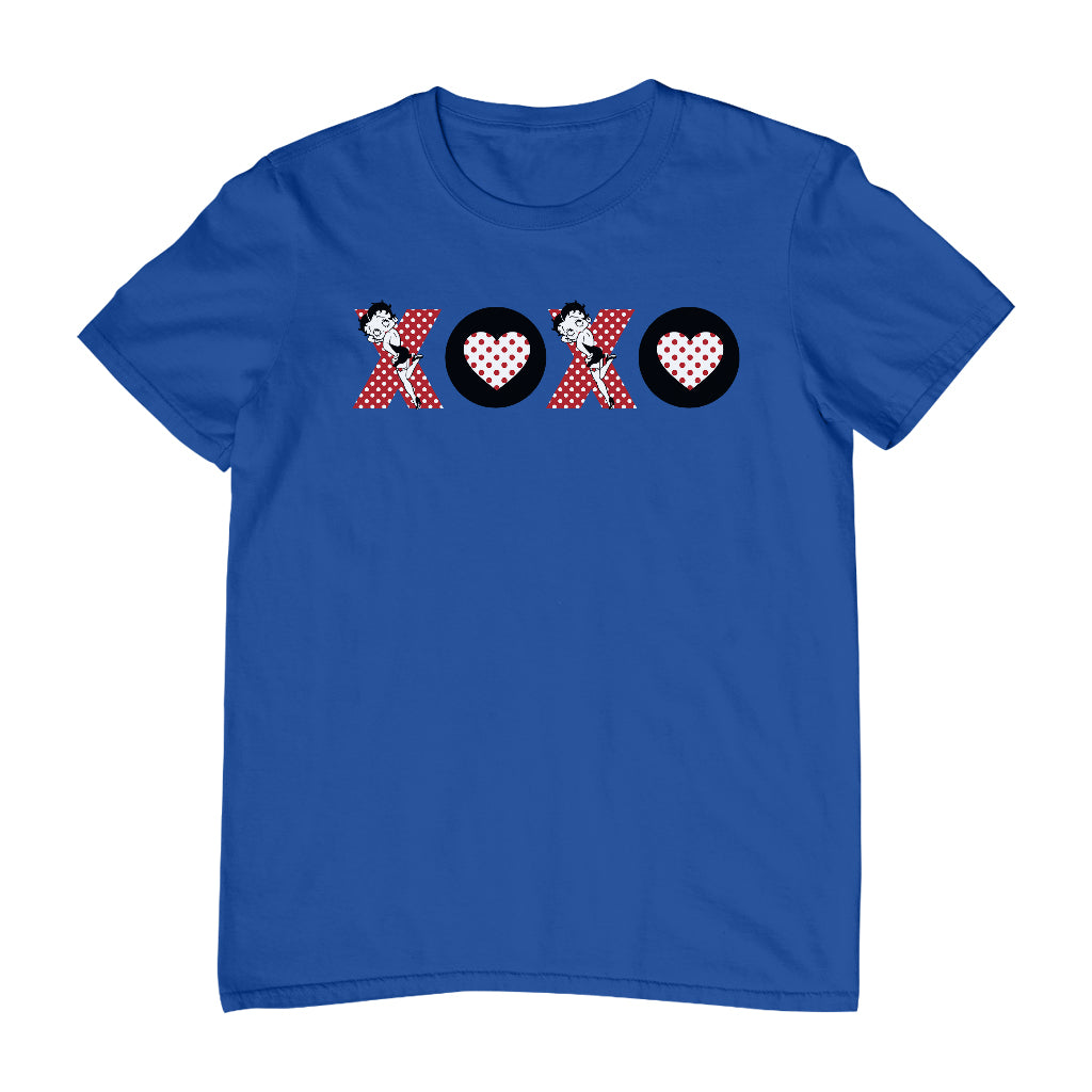Betty Boop XOXO Polka Dot Letters Men's T-Shirt