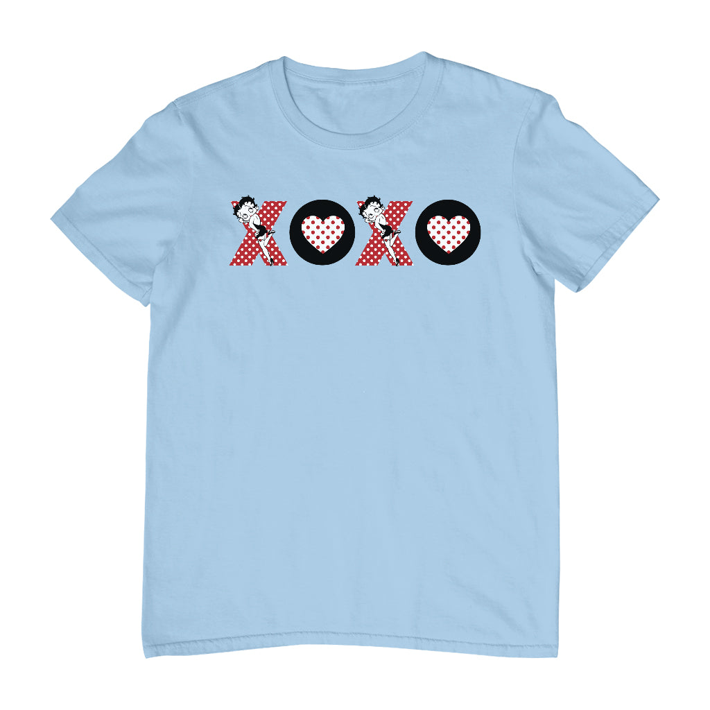 Betty Boop XOXO Polka Dot Letters Men's T-Shirt