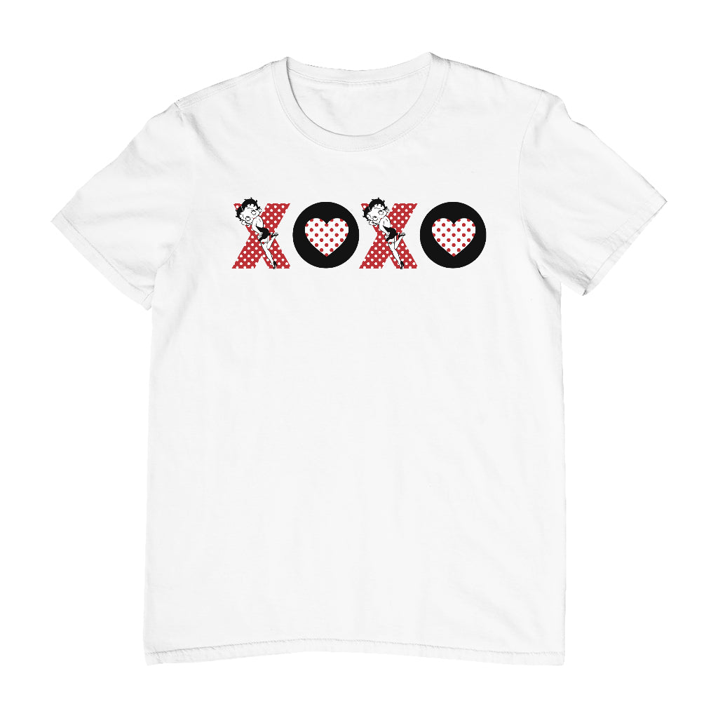 Betty Boop XOXO Polka Dot Letters Men's T-Shirt