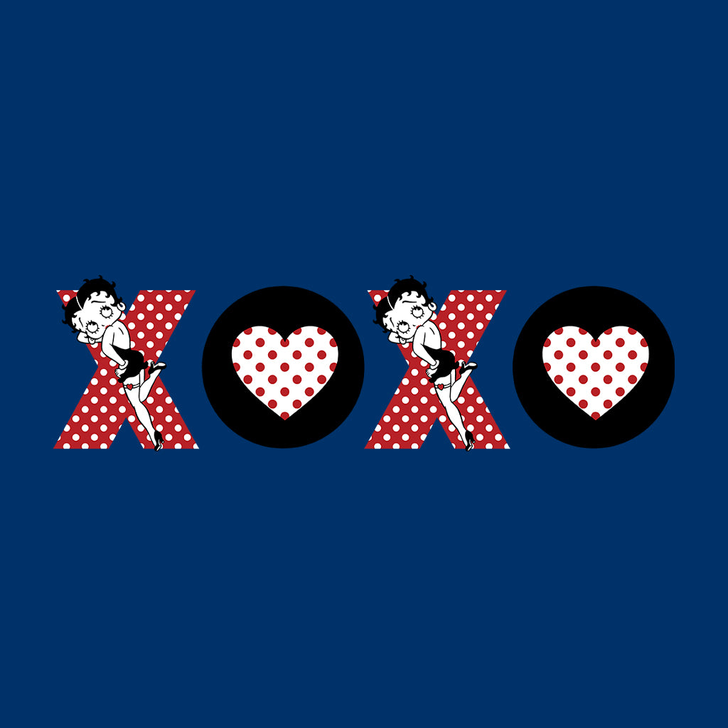 Betty Boop XOXO Polka Dot Letters Kids T-Shirt