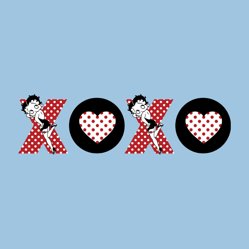Betty Boop XOXO Polka Dot Letters Kids T-Shirt
