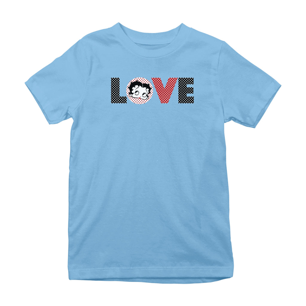 Betty Boop Polka Love Kids T-Shirt