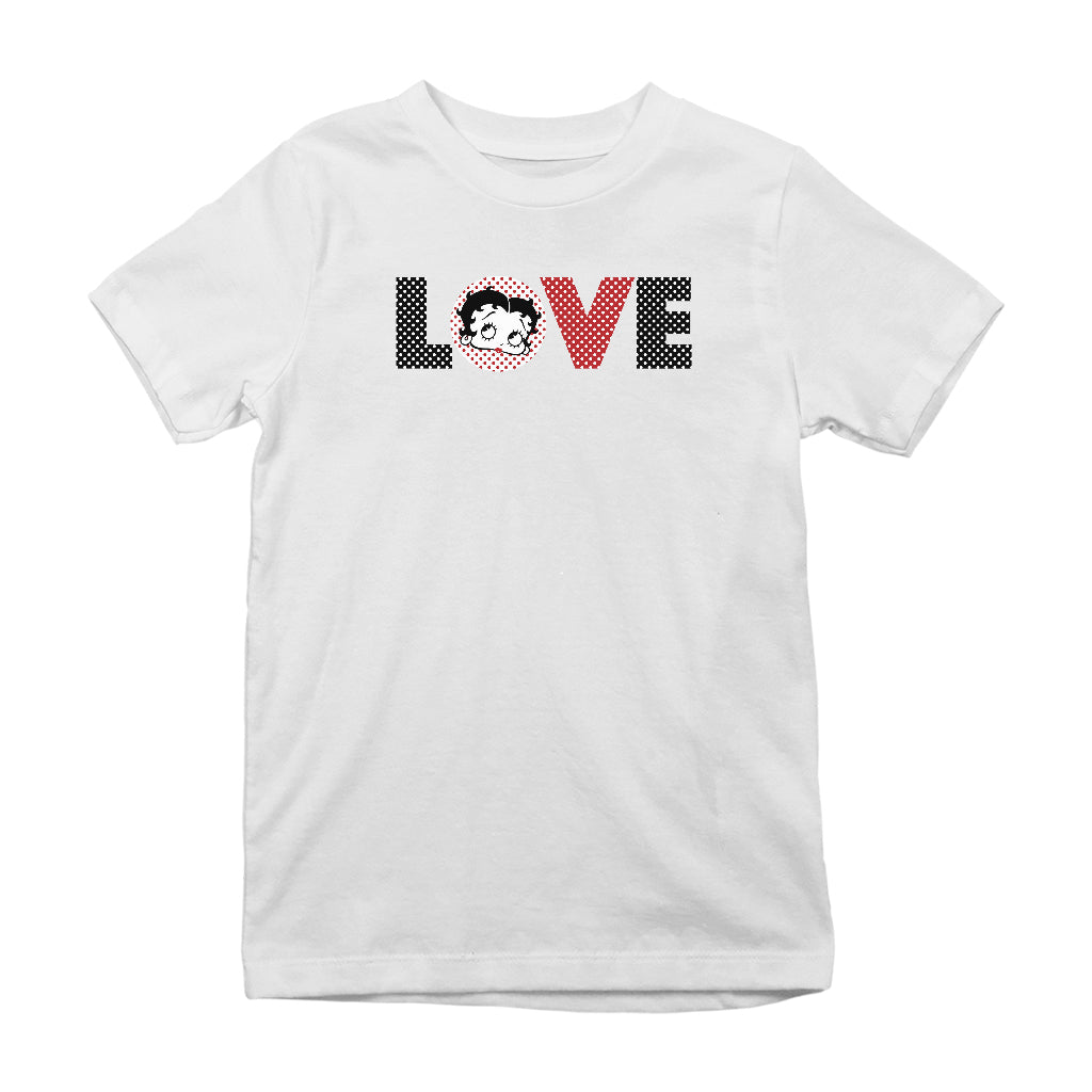Betty Boop Polka Love Kids T-Shirt