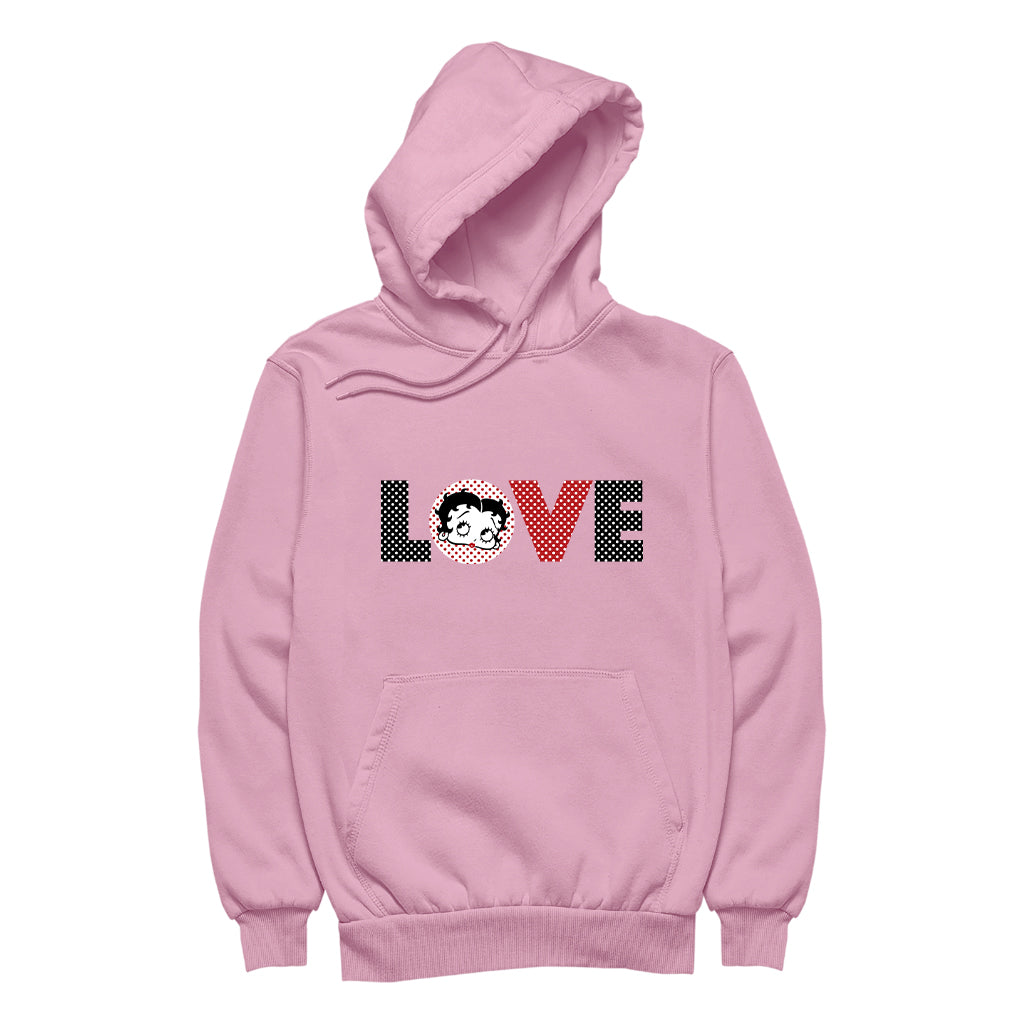 Betty Boop Polka Love Men's Hooded Sweatshirt
