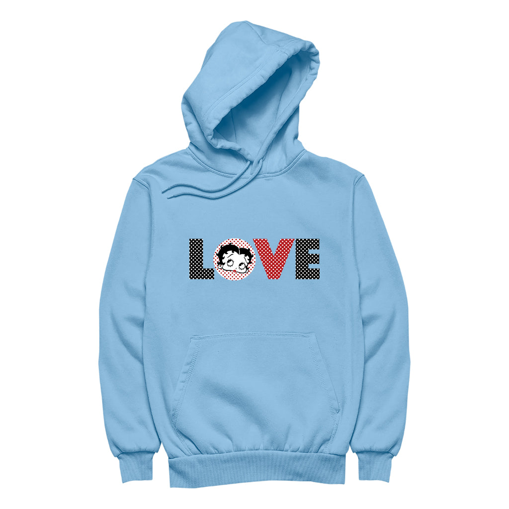 Betty Boop Polka Love Men's Hooded Sweatshirt