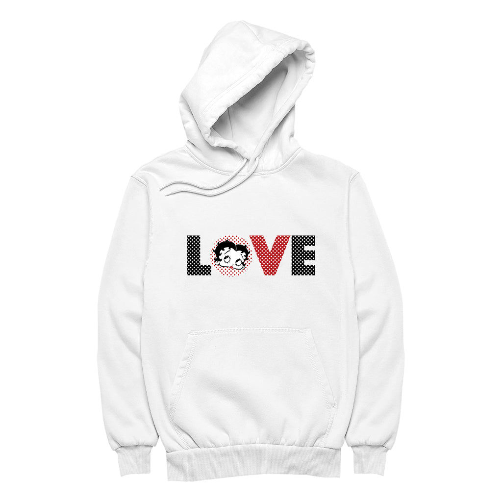 Betty Boop Polka Love Men's Hooded Sweatshirt