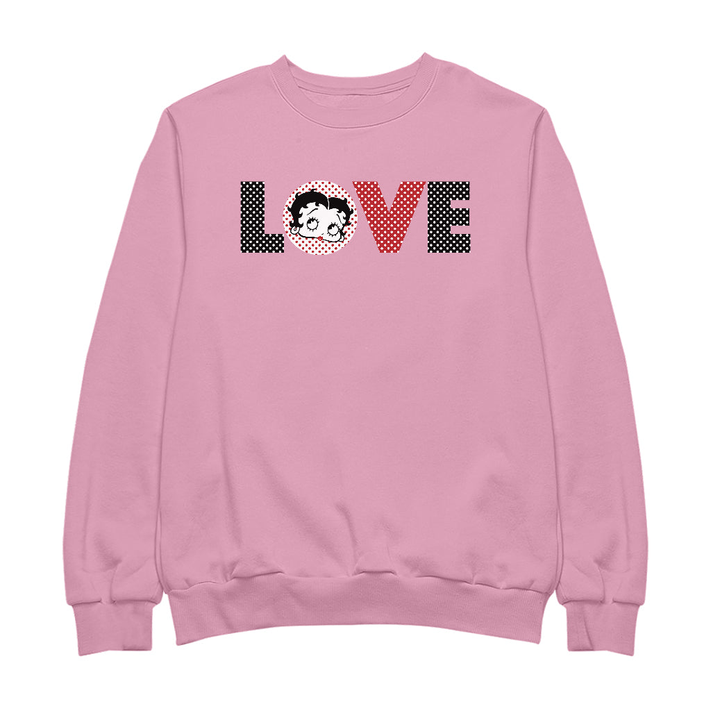 Betty Boop Polka Love Men's Sweatshirt