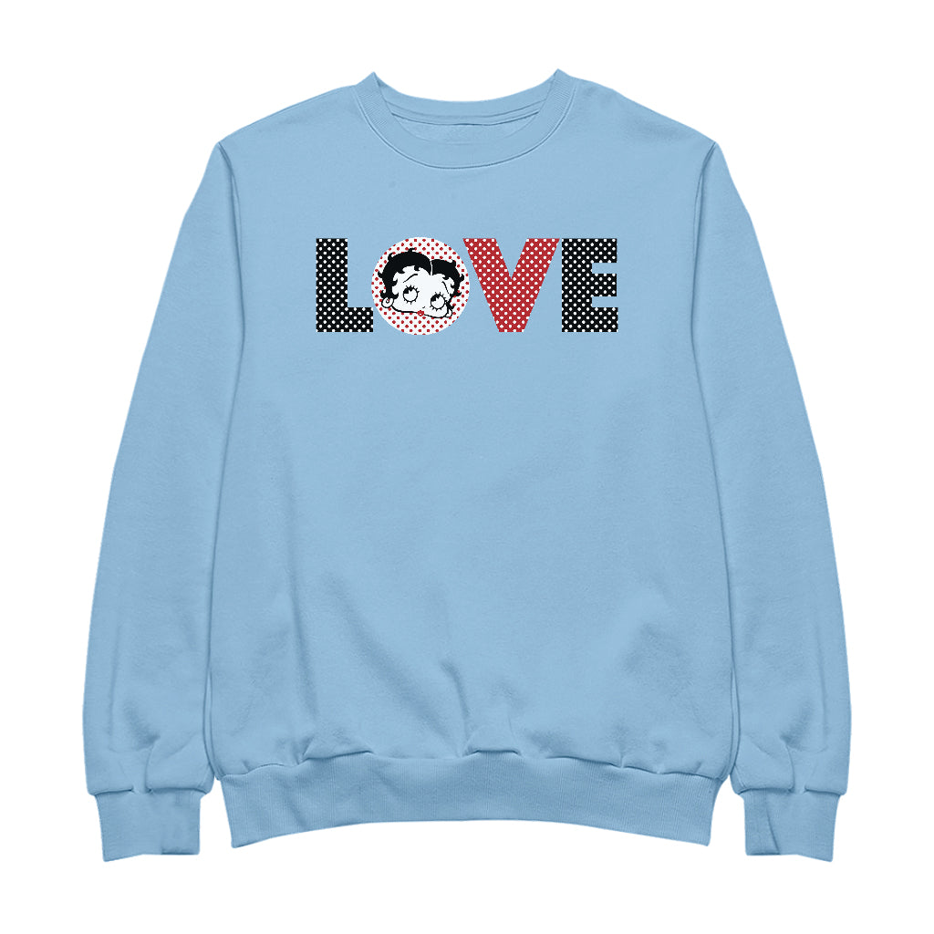 Betty Boop Polka Love Men's Sweatshirt