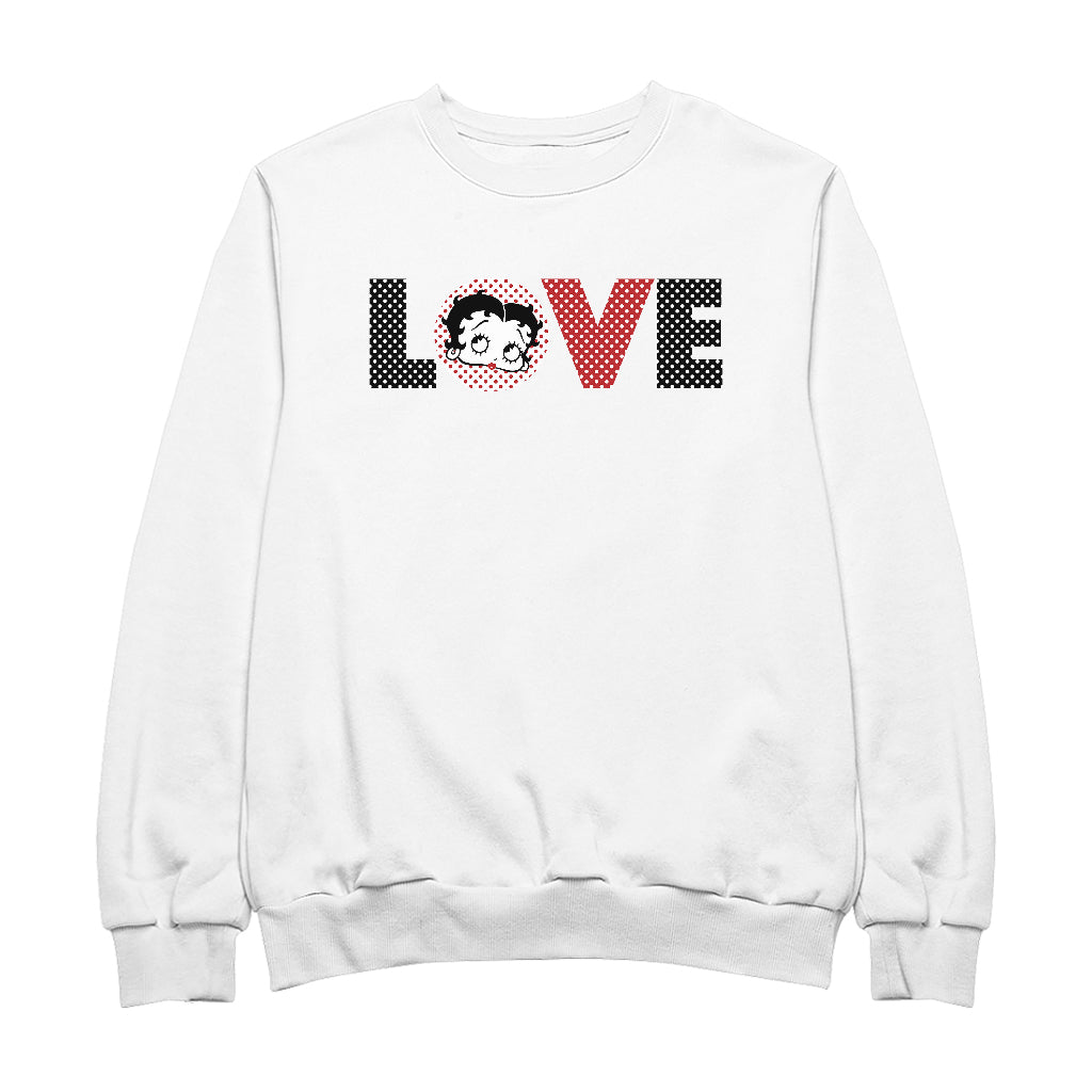 Betty Boop Polka Love Men's Sweatshirt