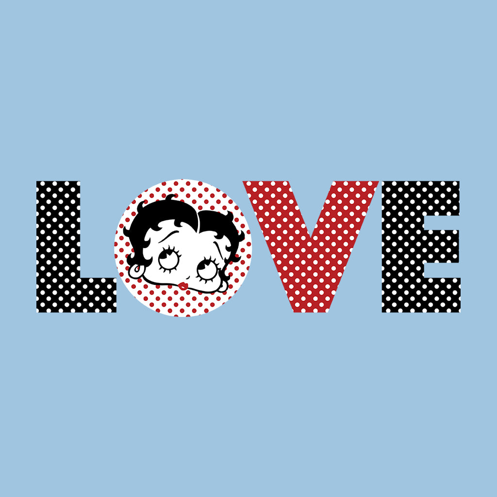 Betty Boop Polka Love Kids Hooded Sweatshirt