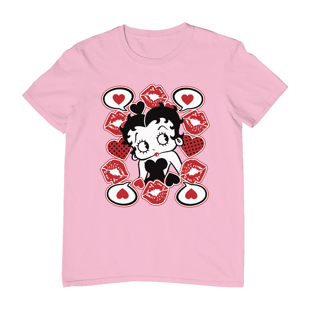 Betty Boop Lips & Hearts Men's T-Shirt