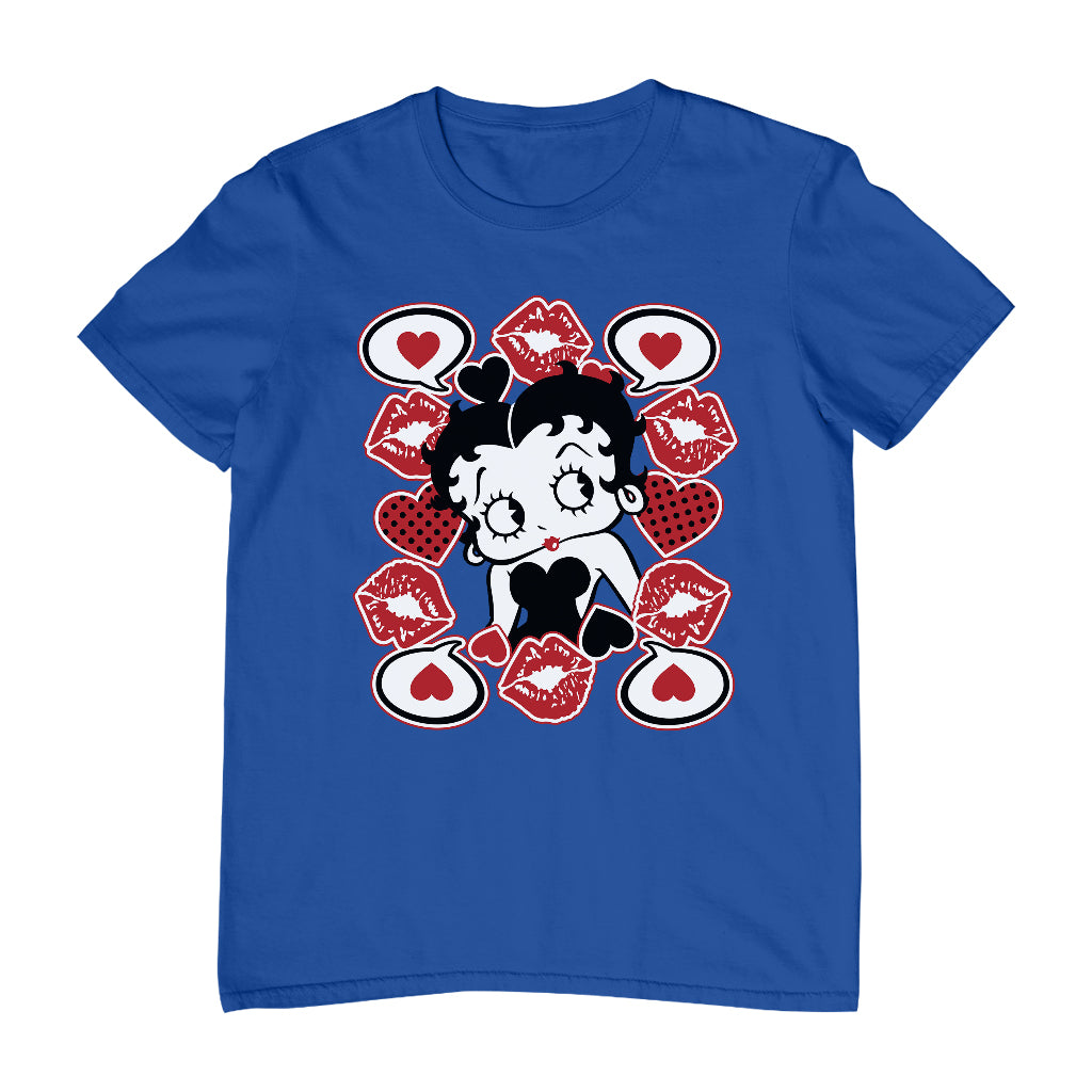 Betty Boop Lips & Hearts Men's T-Shirt