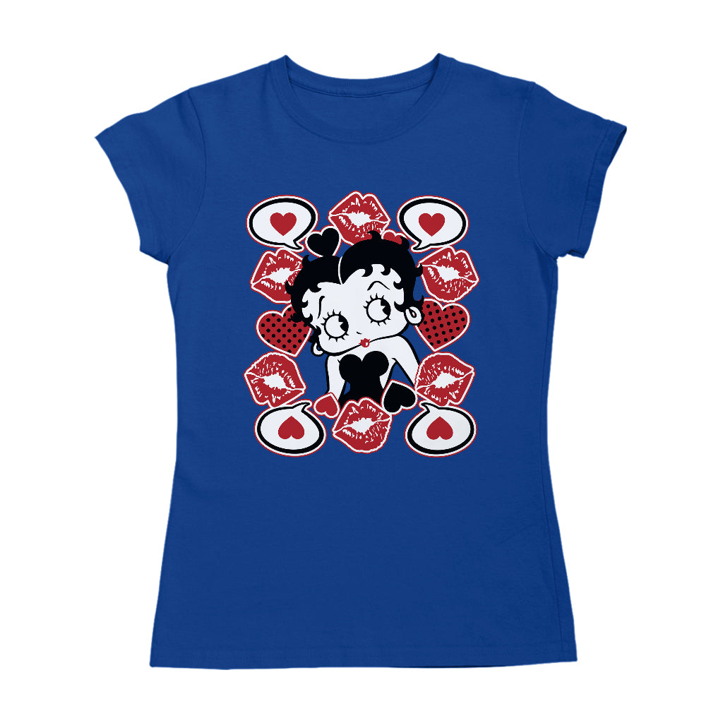 Betty Boop Lips & Hearts Women's T-Shirt